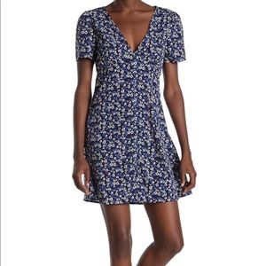 Dotti V-Neck Floral Print Dress
